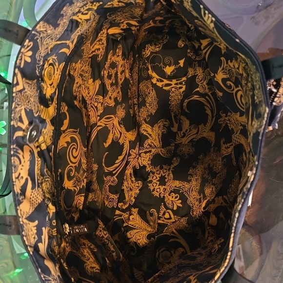 Versace Parfums Black and Gold Weekender Tote with Coinbag - Picture 3 of 5